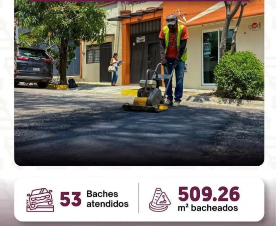 Gobierno Municipal refuerza limpieza, bacheo y mantenimiento urbano en Oaxaca de Juárez 