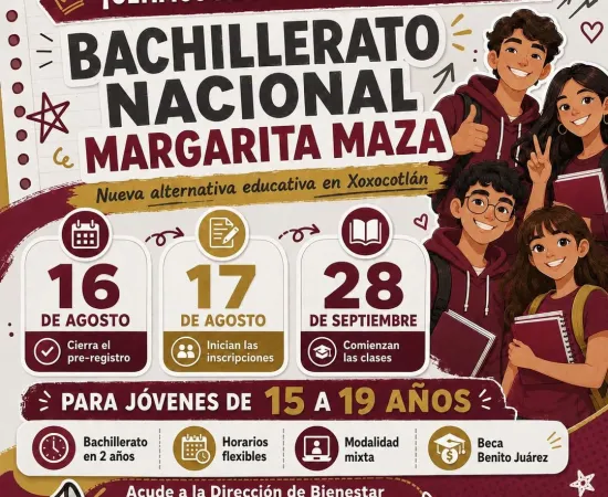 Bachillerato Nacional Margarita Maza,  una alternativa educativa para Xoxocotlán