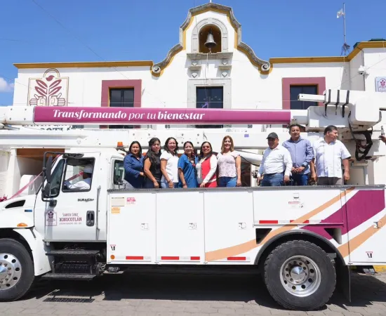 Fortalece Xoxocotlán los servicios municipales con nueva grúa