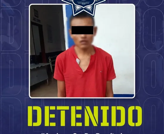 Policía Municipal detiene a presunto ladrón en inmediaciones de la Central de Abasto