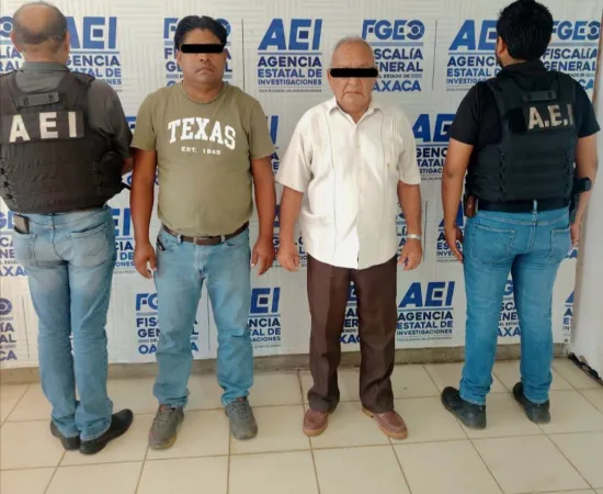 FGEO detiene a dos personas por extorsión agravada contra empresa constructora en Tuxtepec