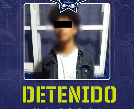 Detienen a persona por presunto robo de dinero y pertenencias
