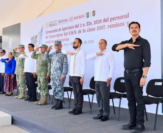 Asiste Ray Chagoya a la ceremonia de apertura del Segundo Escalón 2026 del Servicio Militar Nacional