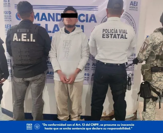 FGEO ejecuta orden de aprehensión contra probable responsable de violencia familiar ocurrida en Ejutla de Crespo