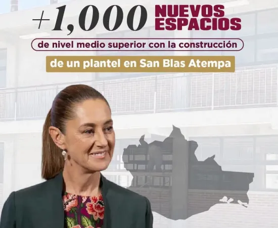 Celebra Nino Morales logros de Sheinbaum en infraestructura educativa