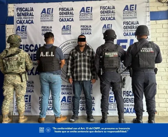 Fiscalía de Oaxaca ejecuta orden de aprehensión contra probable responsable de violencia familiar cometida en Ocotlán de Morelos