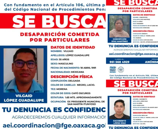 Emiten fichas rojas de Interpol y amplía búsqueda contra implicados en la desaparición de Roxana López Martínez