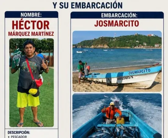 Desaparece pescador en Puerto Ángel