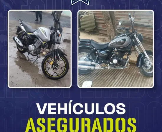 Policía Municipal de Oaxaca de Juárez asegura dos motocicletas con reporte de robo