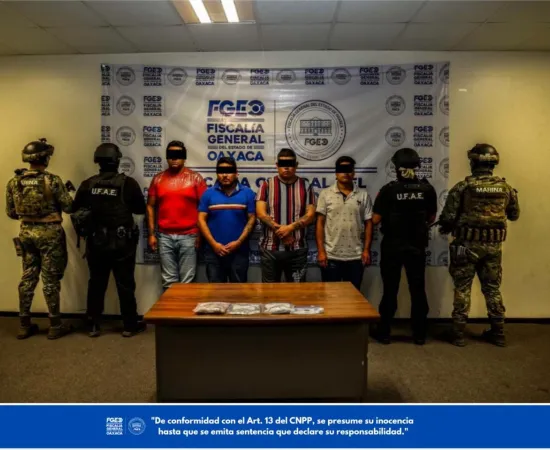 Ejecutan 12 cateos en Zona Metropolitana, aseguran siete inmuebles y detienen a cuatro personas ligadas a ASAEO: Fiscalía de Oaxaca