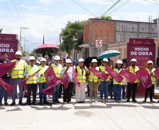 Arranca Nancy Benítez más obras de infraestructura vial en Xoxocotlán
