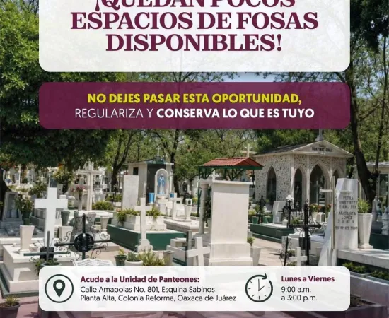 Regulariza y conserva tus derechos sobre una fosa