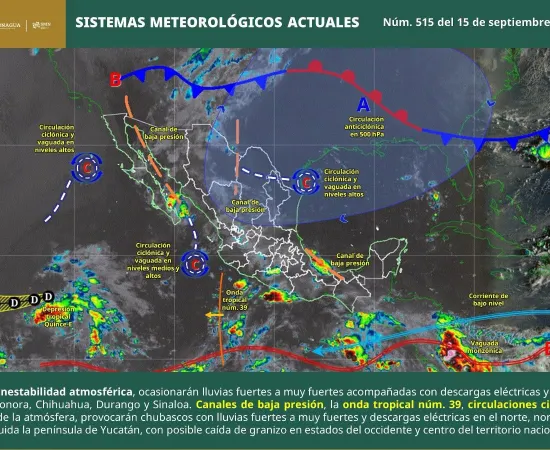 Prevén lluvias y tormentas en la Sierra Sur y la Costa de Oaxaca