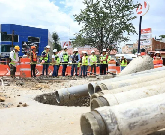 Paso a Desnivel Monumento a Juárez registra avance; Ray Chagoya supervisa siete frentes de obra 