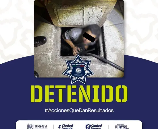 Policía Municipal detiene a persona por presunto robo de cableado en Héroes de Chapultepec
