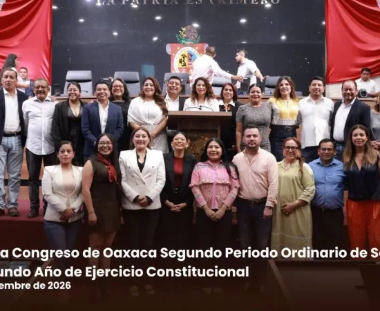 Clausura Congreso de Oaxaca Segundo Periodo Ordinario de Sesiones del Segundo Año de Ejercicio Constitucional