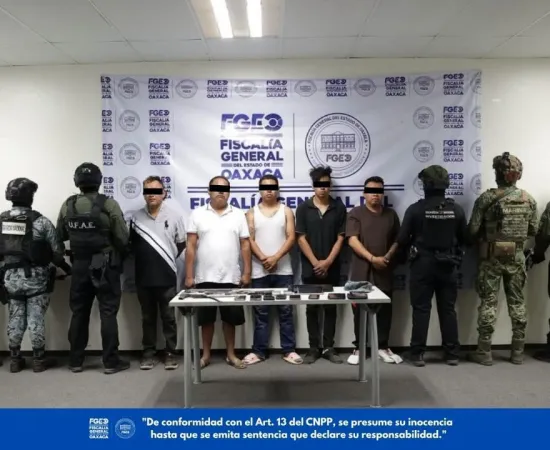 Nueve cateos y cinco detenidos, contra redes vinculadas a ASAEO en Xoxo y Cuilápam: Fiscalía de Oaxaca
