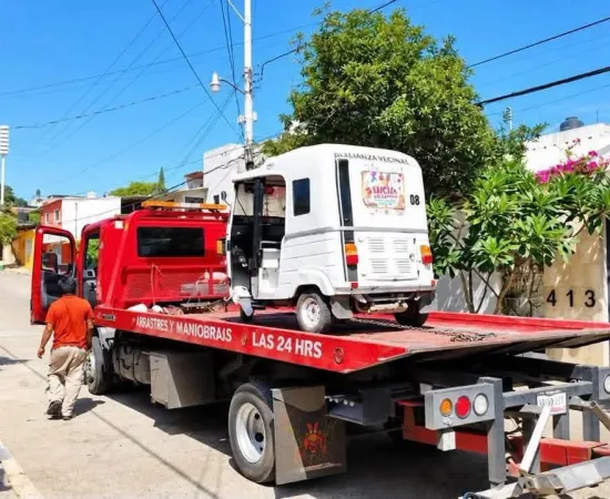 Sacan a mototaxis que comenzaban a dar servicio en Santa Lucía del Camino