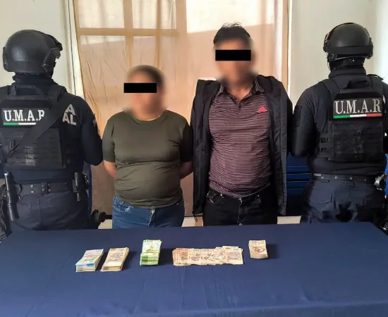 Policía Municipal detiene a dos personas que transportaban dinero en efectivo sin acreditar su procedencia