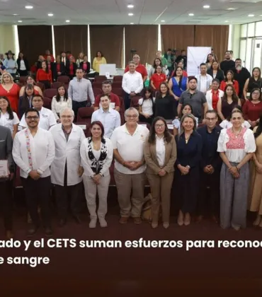 Congreso del Estado y el CETS suman esfuerzos para reconocer a promotores de la donación de sangre