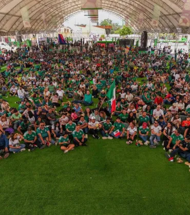 Vibra Parque Primavera Oaxaqueña con grito de ¡Goool!; Un éxito la transmisión de partido inaugural del Mundial 2026
