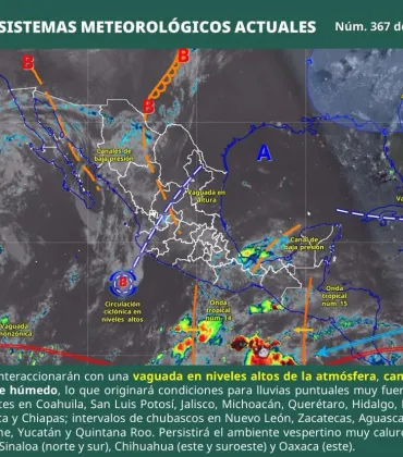Onda tropical 14 mantendrá lluvias y tormentas en gran parte de Oaxaca