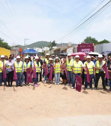 Arranca Xoxocotlán pavimentación en cuatro colonias de la periferia
