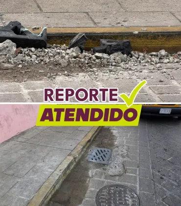 Reporte atendido en las calles de Melchor Ocampo esquina Guerrero