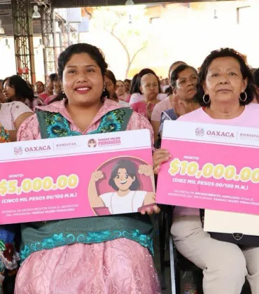 La Secretaria Vilma Martínez recorre 3 regiones en una semana llevando bienestar a mujeres oaxaqueñas